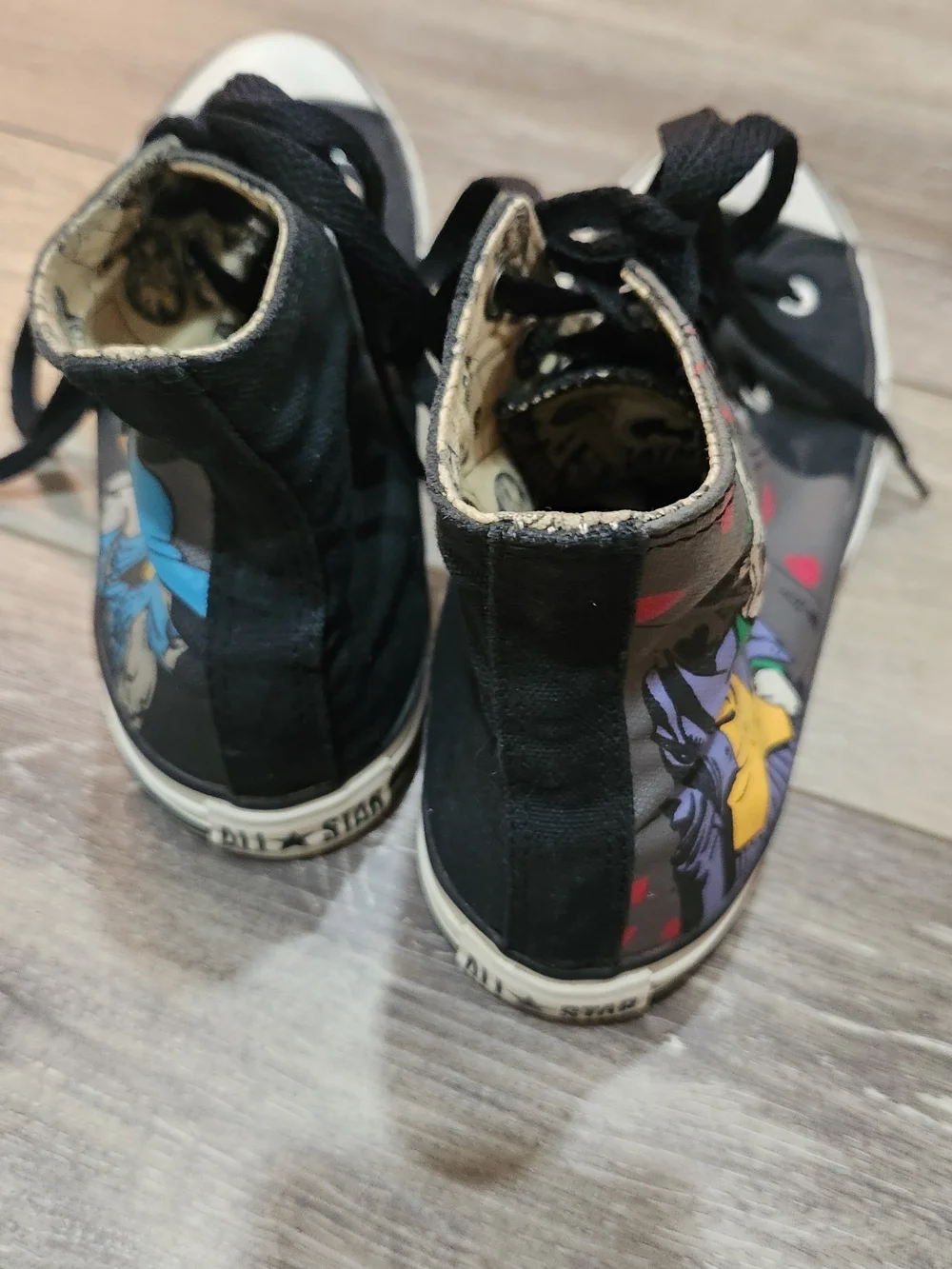 Converse Black Joker Graphic High-Top Sneakers Size 6 Men - Picture 2 of 7
